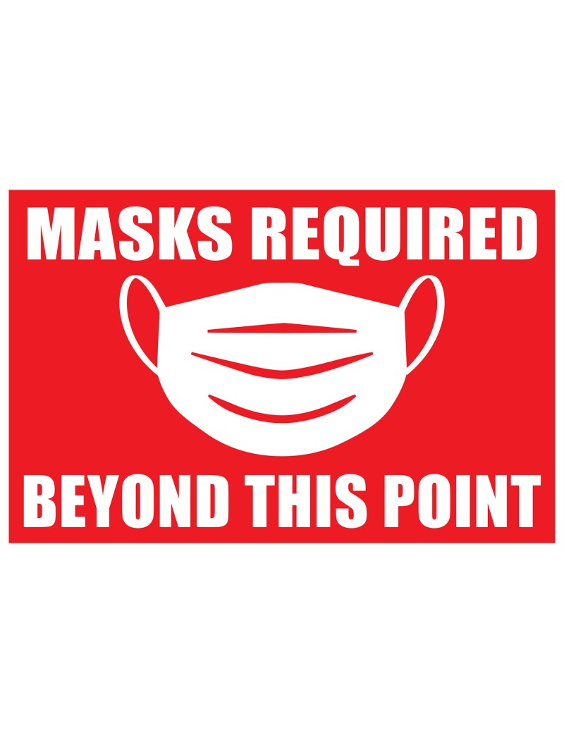 Masks Required Window Vinyl