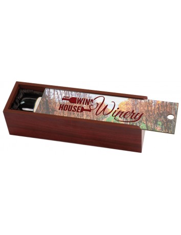 Wine Bottle Presentation Box with Sublimation Lid