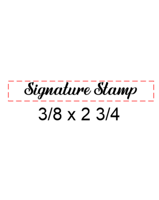 Self Inking Signature Stamp #15