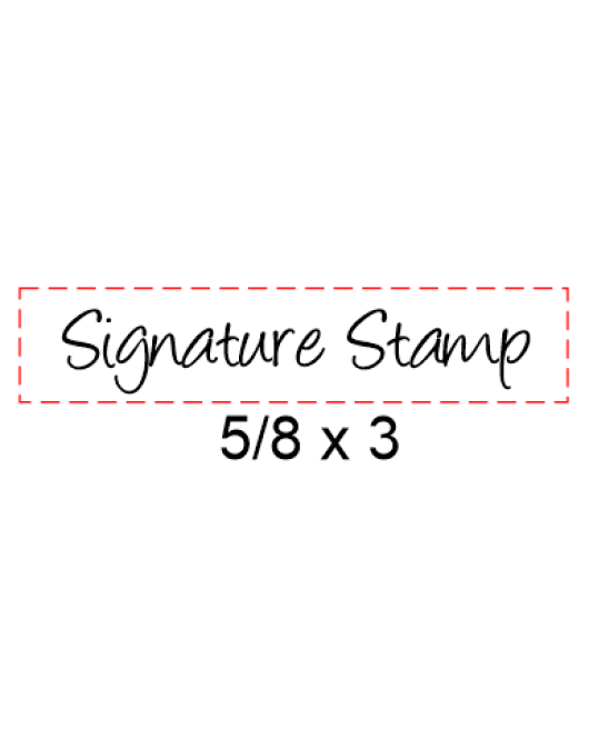 Self Inking Signature Stamp #25