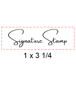 Self Inking Signature Stamp #45