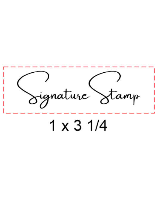 Self Inking Signature Stamp #45