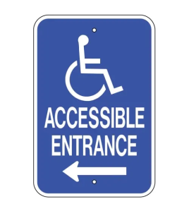 Reserved Parking, Hanicap with Arrow