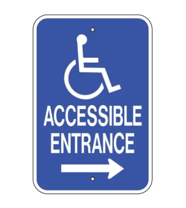 Reserved Parking, Hanicap with Arrow