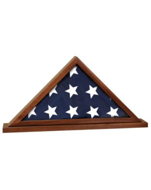 Flag Display - American Genuine Walnut