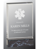 Black Marble Acrylic Block