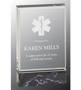 Black Marble Acrylic Block