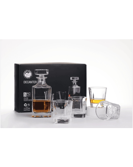 Decanter with Glasses, Square