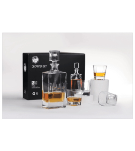 Decanter with Glasses, Rectangle