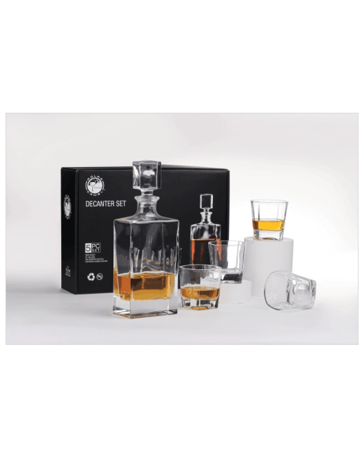 Decanter with Glasses, Rectangle