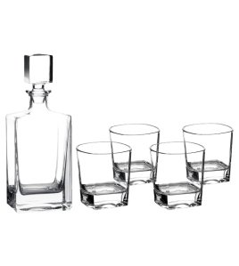 Decanter with Glasses, Rectangle