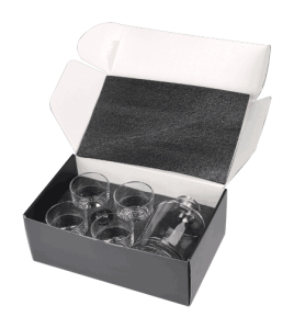 Decanter with Glasses, Round