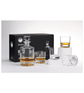 Decanter with Glasses, Round