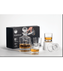 Golf Decanter with Glasses
