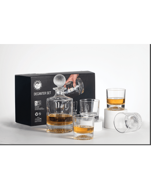 Golf Decanter with Glasses