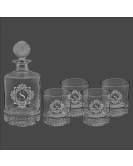 Golf Decanter with Glasses