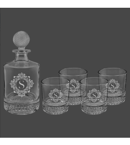 Golf Decanter with Glasses