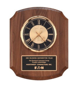 Walnut Quartz Clock
