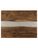 Acacia Serving Board with Blue Pearl Resin River