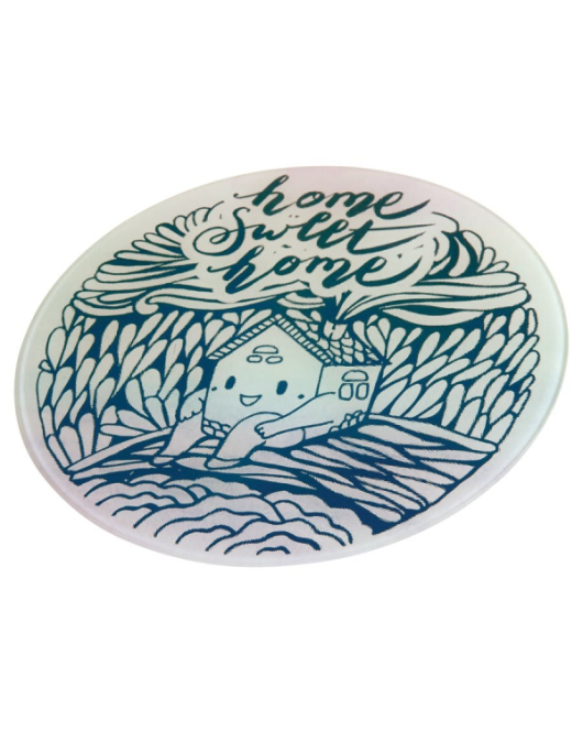 Glass Cutting Board, Round