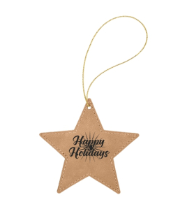 Leatherete Star Ornament