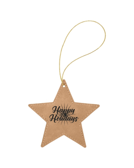 Leatherete Star Ornament