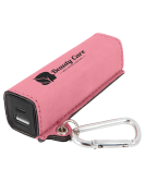 Leatherette Power Bank with USB-C Cord
