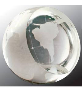 Crystal Globe Paperweight