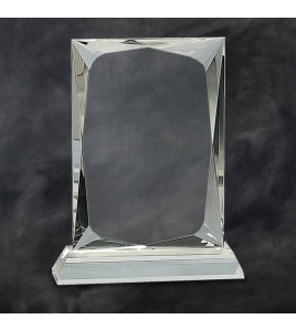 Crystal Rectangle on Clear Base
