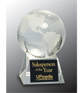 Crystal Globe on Clear Base
