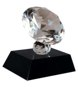 Diamond on Pedestal Base