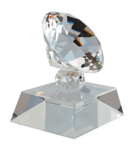 Diamond on Pedestal Base