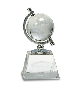 Spinning Crystal Globe