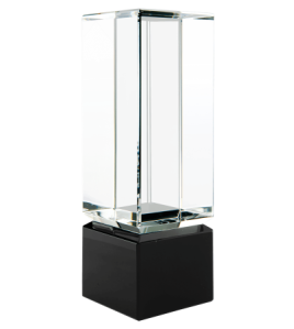 Crystal Tower on Black Base