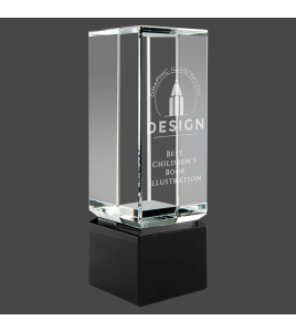 Crystal Tower on Black Base