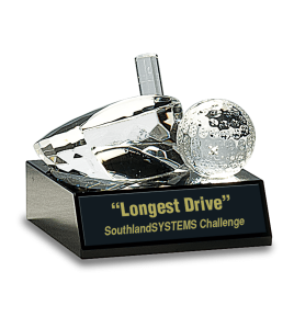 3D Golf Club and Ball on Base