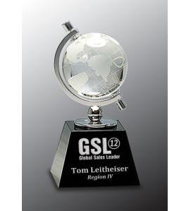 Spinning Crystal Globe