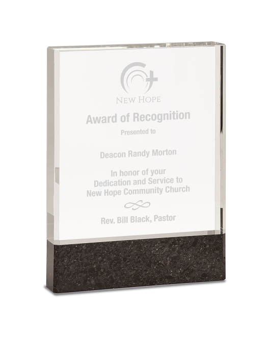 Fusion Crystal with Black Marble