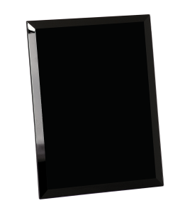 Black Glass Plaque