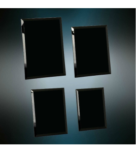 Black Glass Plaque