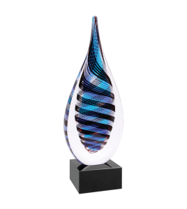 Art Glass, Twisted Rain Drop