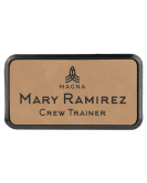 Leatherette Name Tag, Large Frame