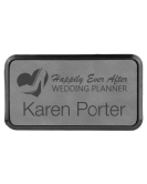 Leatherette Name Tag, Large Frame