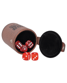 Leatherette Cup Dice Set