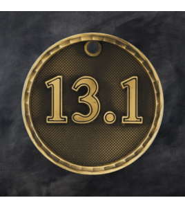 3D Series Medal, 13.1 Half Marathon