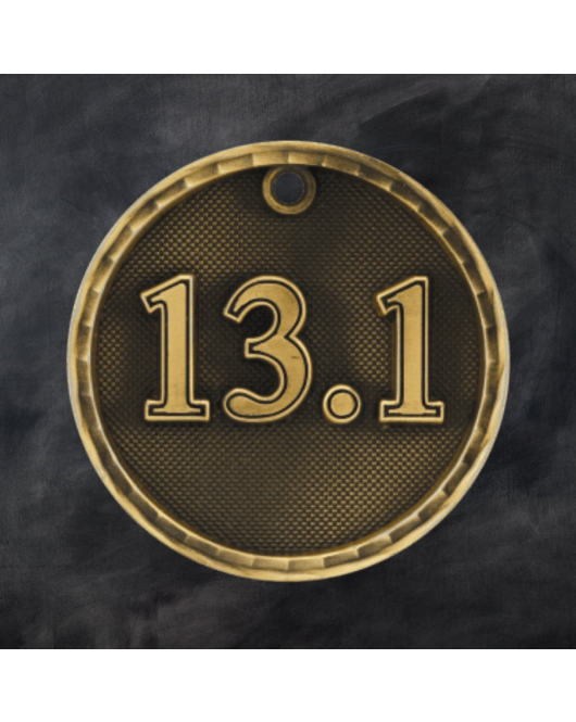 3D Series Medal, 13.1 Half Marathon