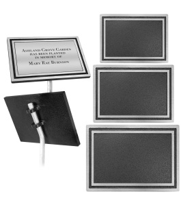 Cast Aluminum Sign with Rod