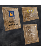 Barnwood Plaque with Floating Acrylic Plate