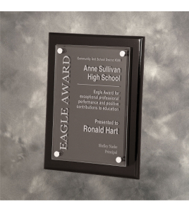Piano Finish Plaque with Floating Acrylic Plate