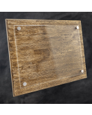 Barnwood Plaque with Floating Acrylic Plate